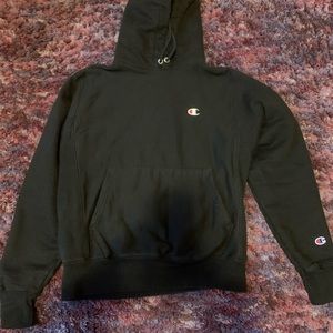Black champion hoodie